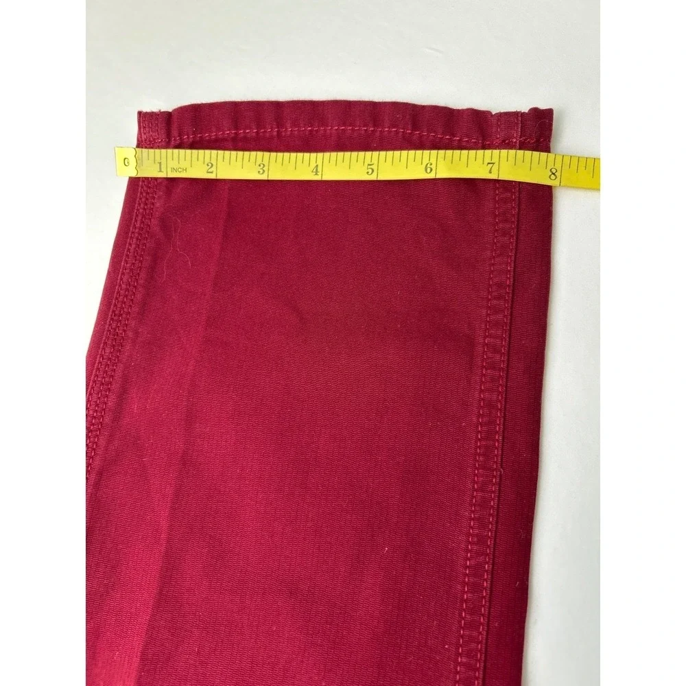 Tommy Hilfiger Men Custom Straight Red Cotton Jeans Size 29x30 Preppy Classic